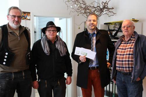 Bernhard Hoffmann, Josef Frank, Jochen Kuttler und Werner Schunk (von links)