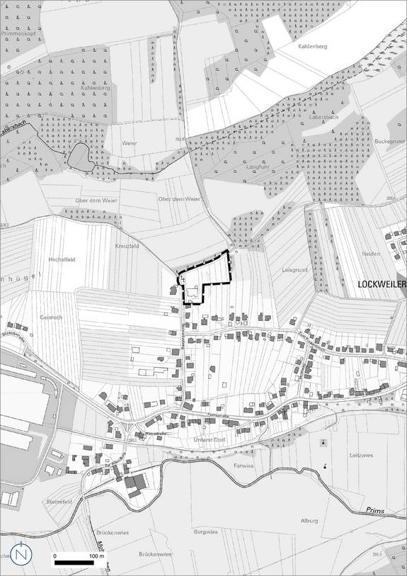 Quelle: © GeoBasis DE/LVGL-SL (2025); Bearbeitung: Kernplan Waldhafen_Lageplan_UEbersicht