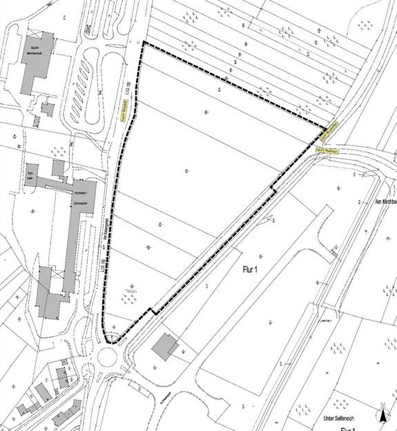 Gewerbepark Wadern–4. BA_Lageplan_Geltungsbereich