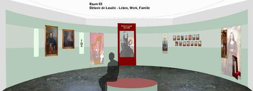 Gestaltungsentwurf für den Raum "Octavie de Lasalle"